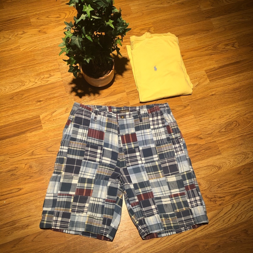 🚫NOT AVAIL🚫St. John’s Bay Plaid Patch Shorts - Picture 2 of 5